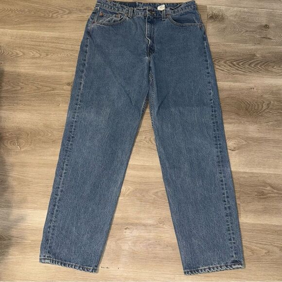 Men's Levi's 550 Blue Relaxed Fit Jeans 36x32 - Picture 2 of 7